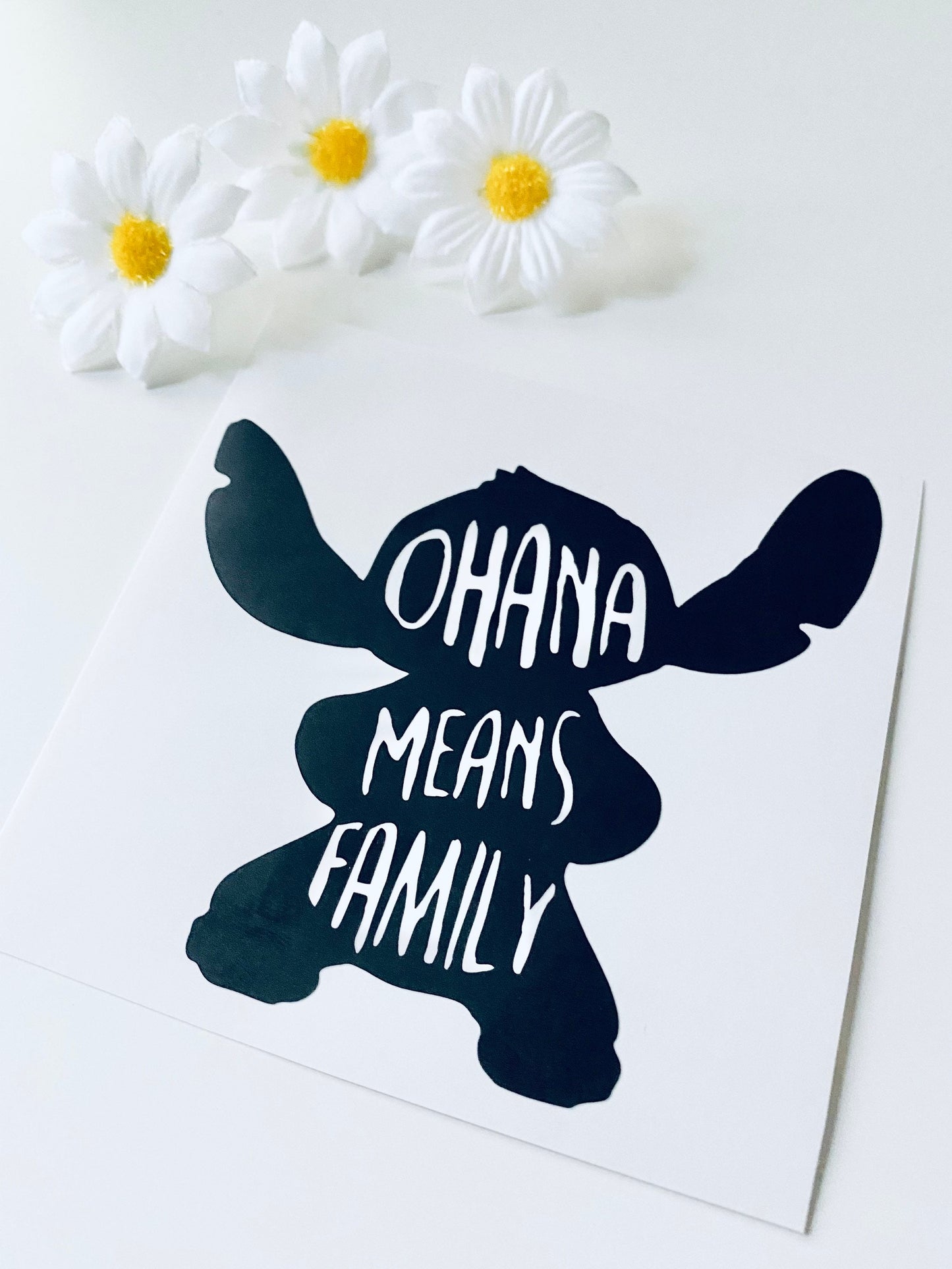 Ohana Means Family Vinyl Decal Sticker