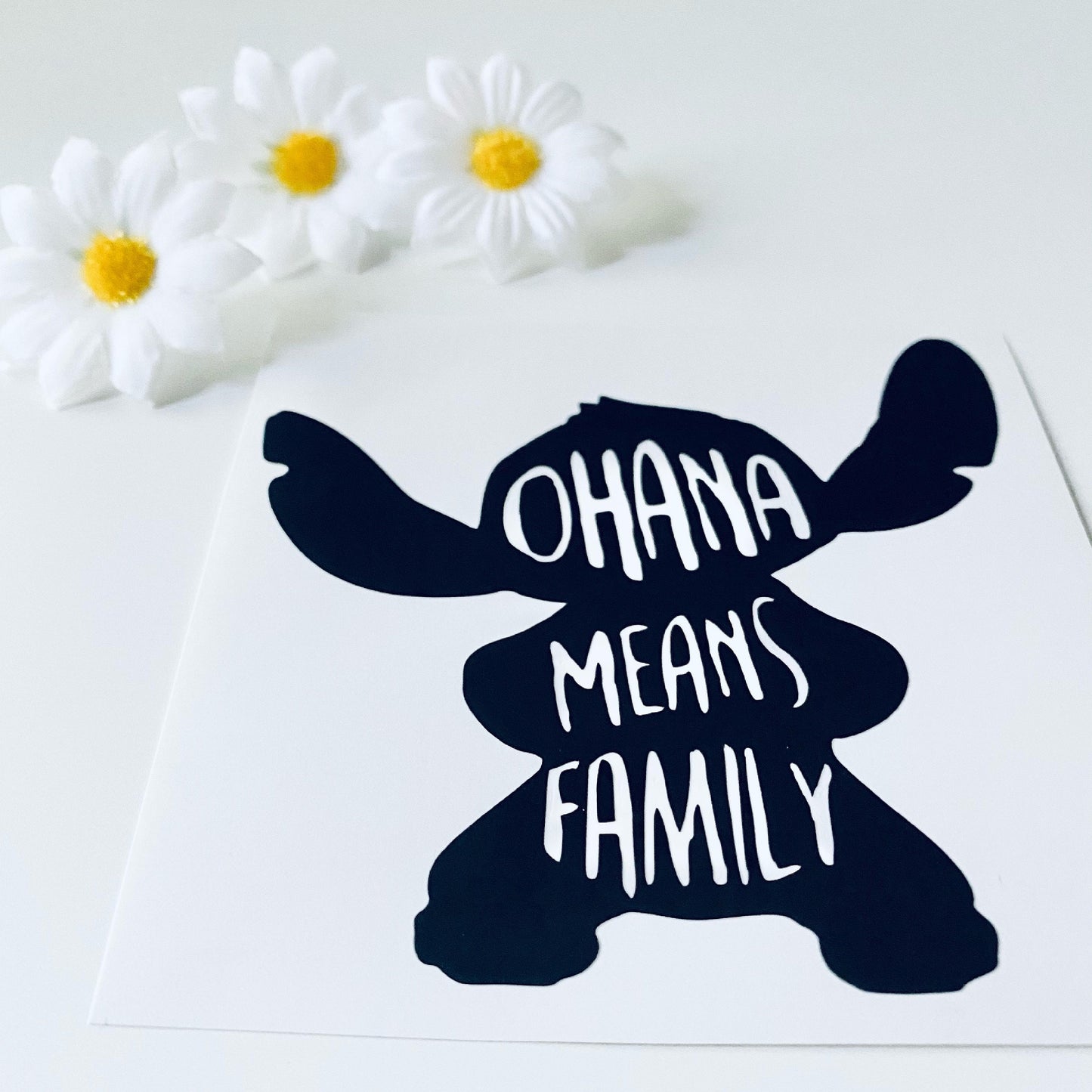 Ohana Means Family Vinyl Decal Sticker