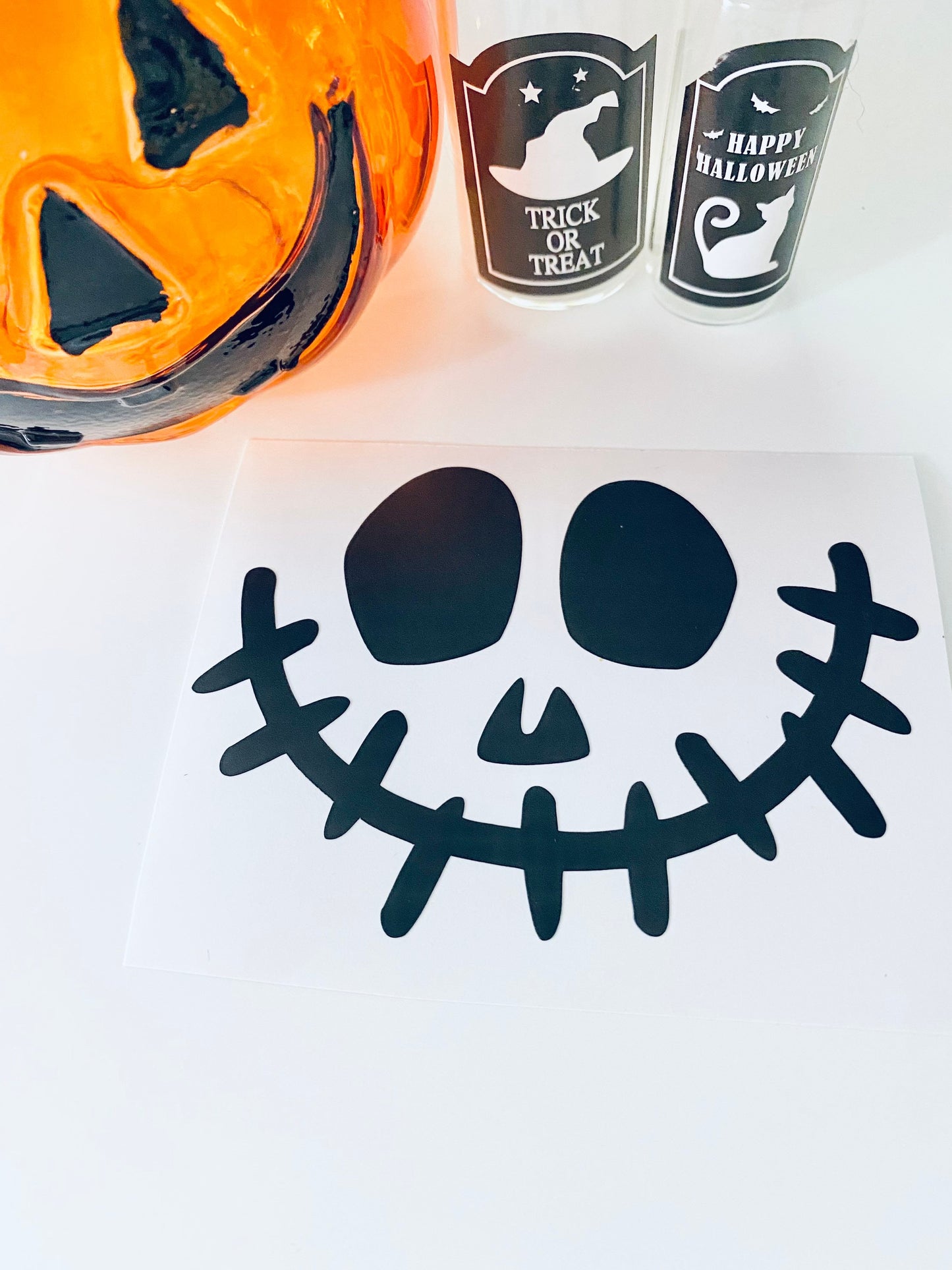 Halloween Scary Faces Vinyl Decal Sticker