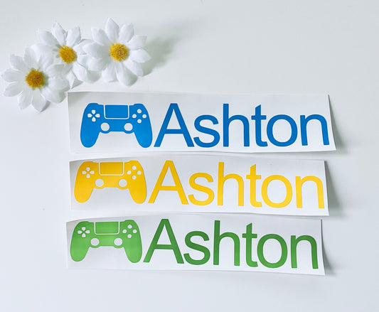 Personalised Controller Vinyl Decal Sticker