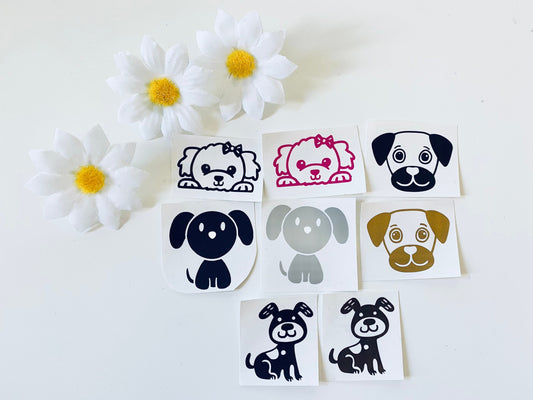 Small Dog Vinyl Decal Stickers