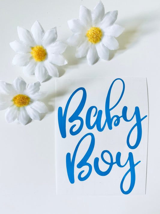 Baby Boy Vinyl Decal Sticker - Baby Shower Vinyls