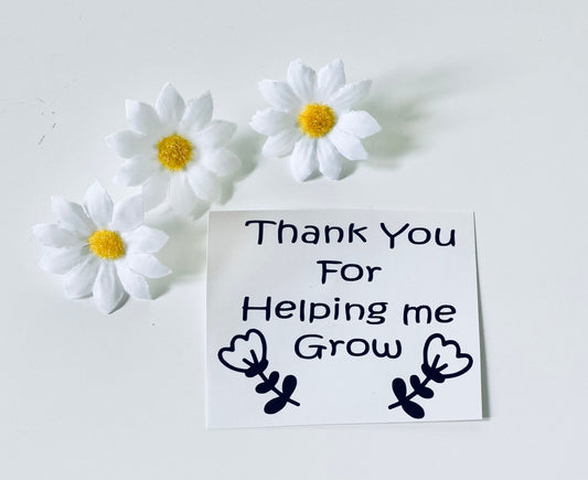 Thank You For Helping Me Grow Vinyl Decal Sticker