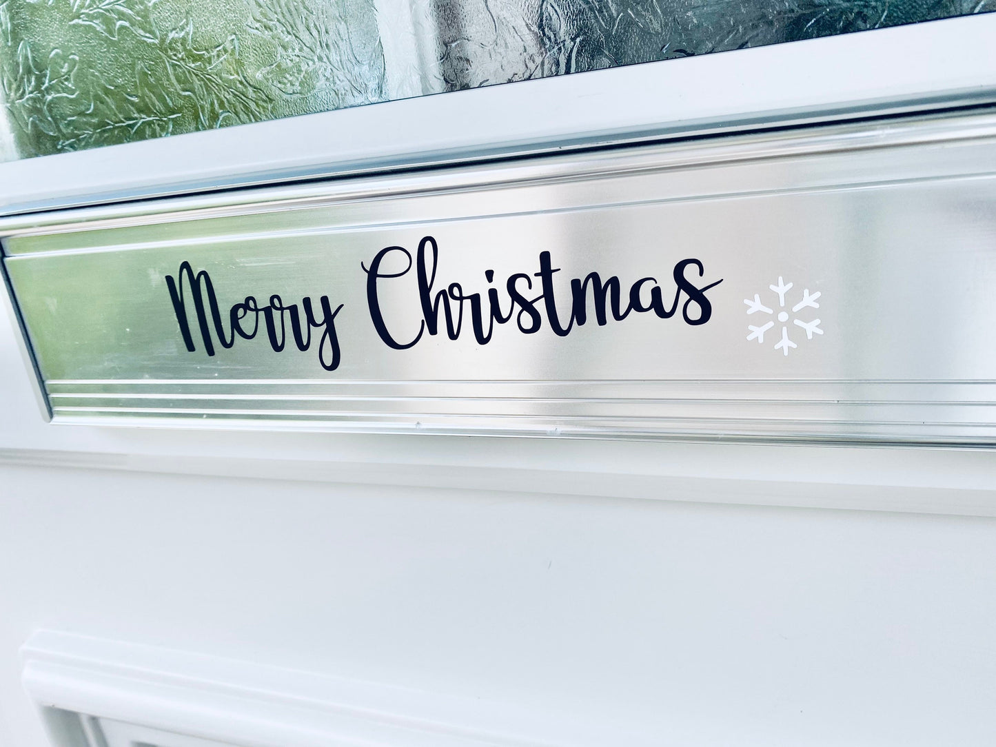 Christmas Letter Box Vinyl Decal Sticker