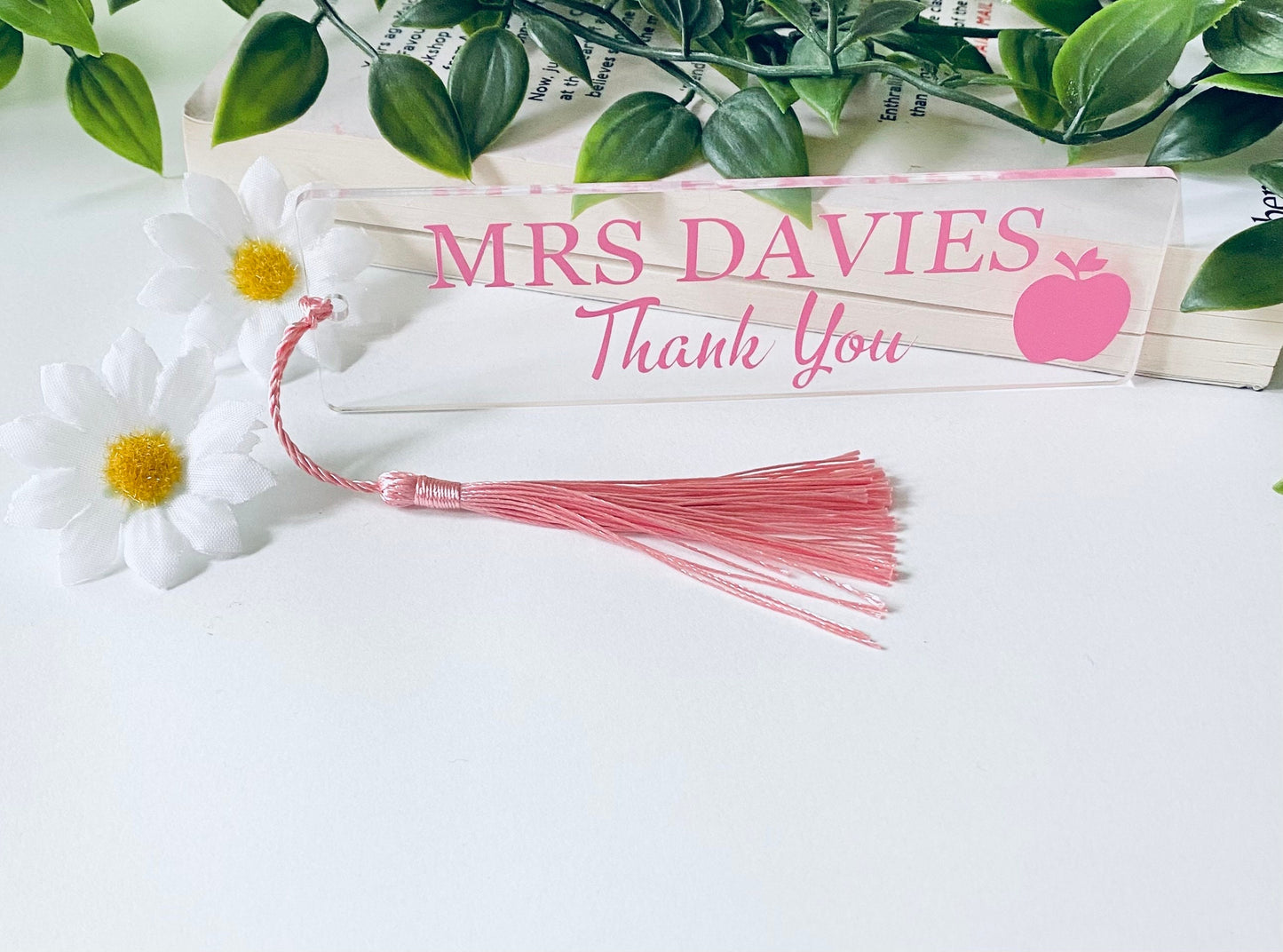 Personalised Acrylic Bookmarkers - Thank You Teacher Gift Ideas