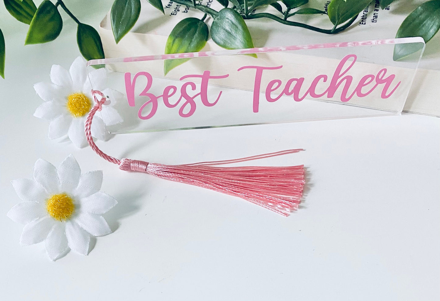 Acrylic Bookmarkers - Best Teacher  - Teacher Gift Ideas