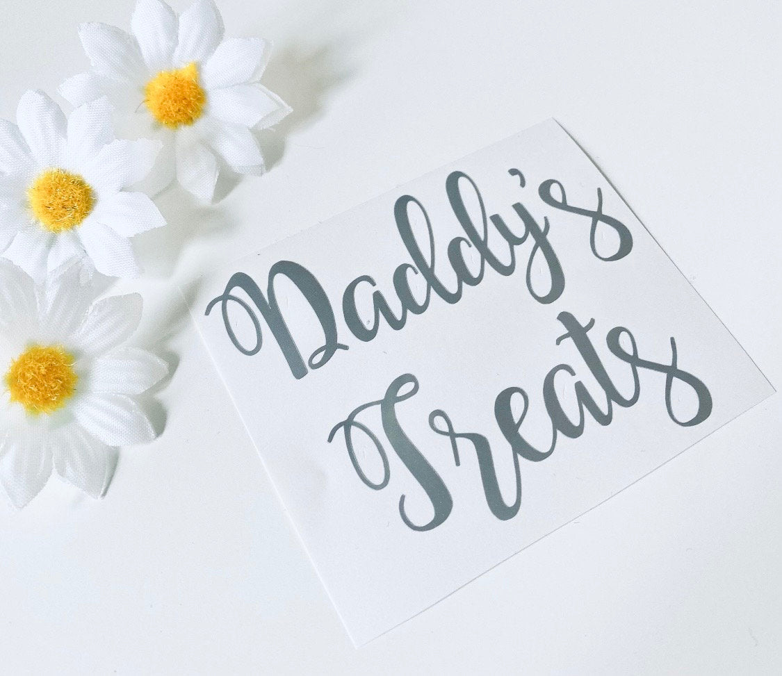 Father's Day - Daddy Treats - Vinyl Decal Sticker