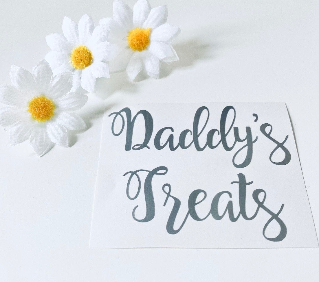 Father's Day - Daddy Treats - Vinyl Decal Sticker