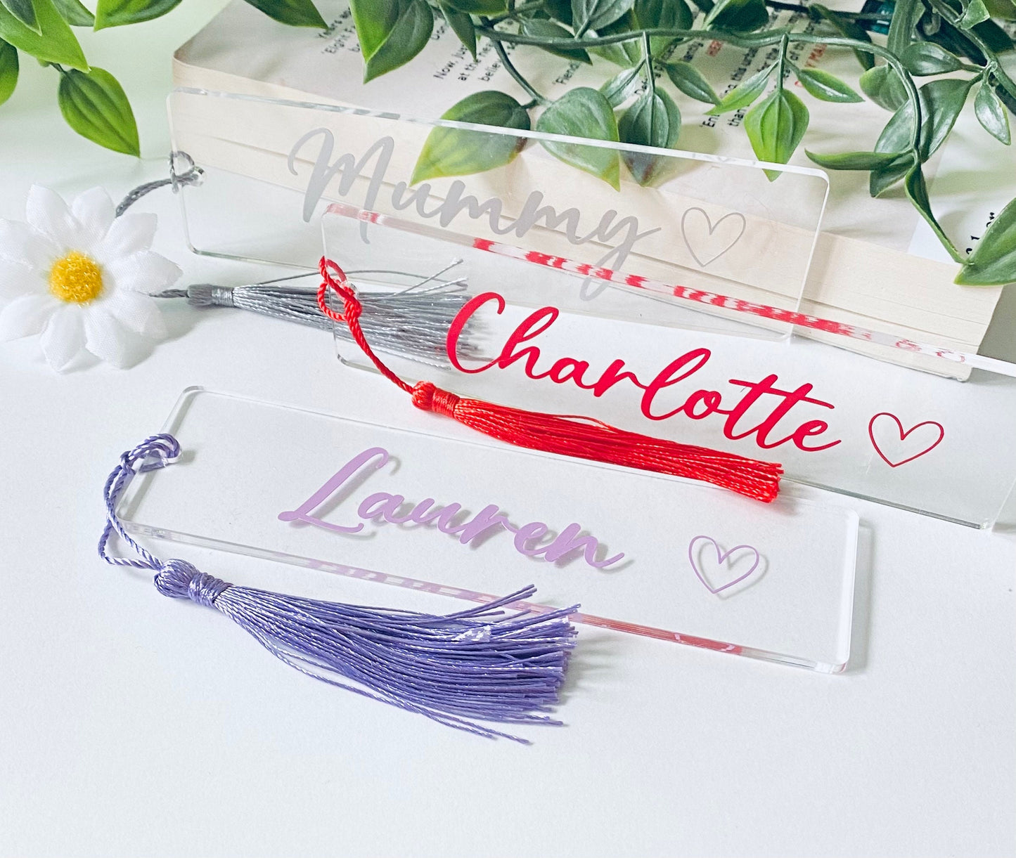 Personalised Acrylic Bookmarkers - Book Lover Gifts