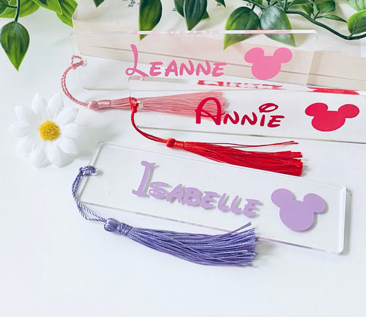 Personalised Acrylic Bookmarkers - Book Lover Gifts