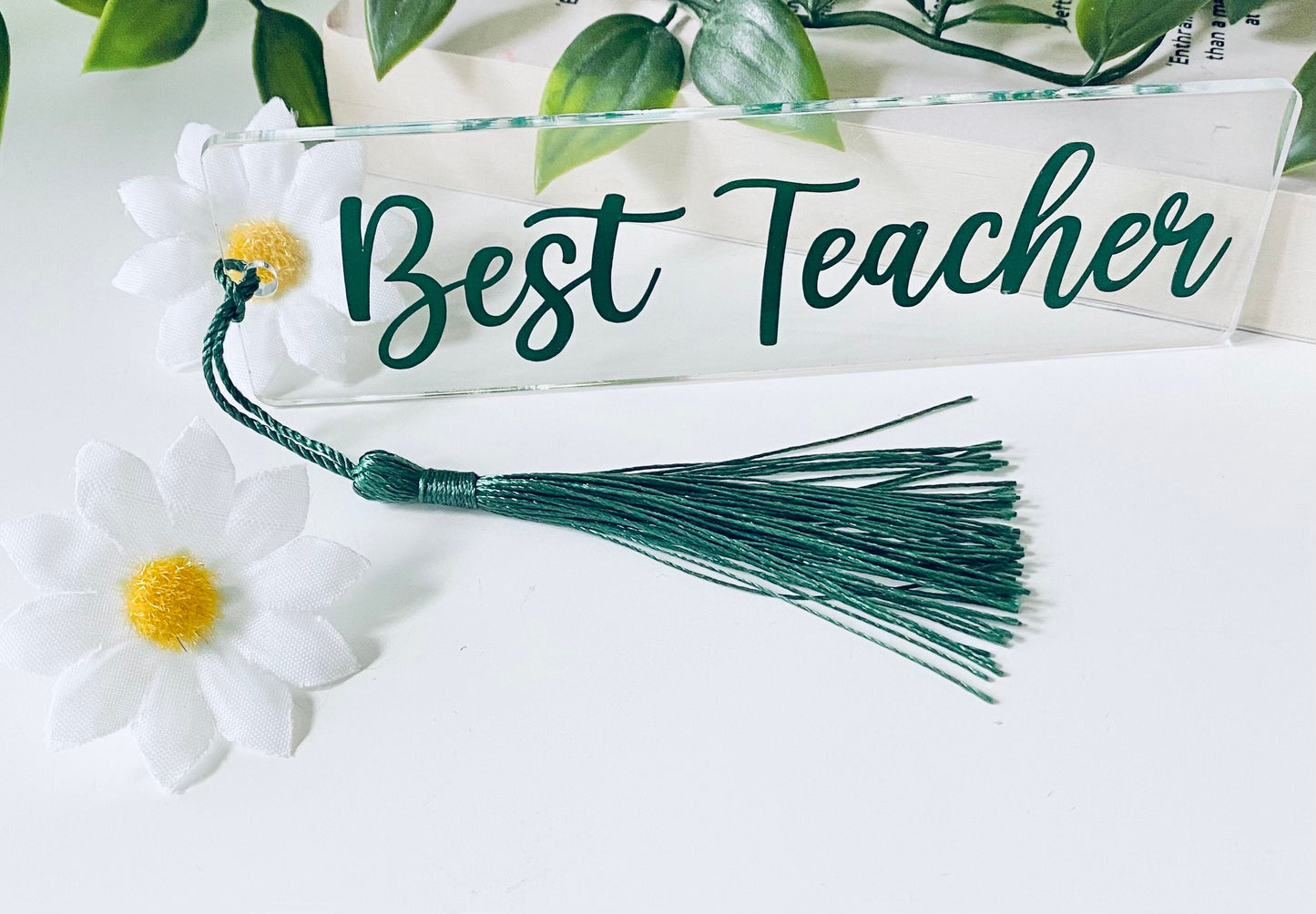 Acrylic Bookmarkers - Best Teacher  - Teacher Gift Ideas