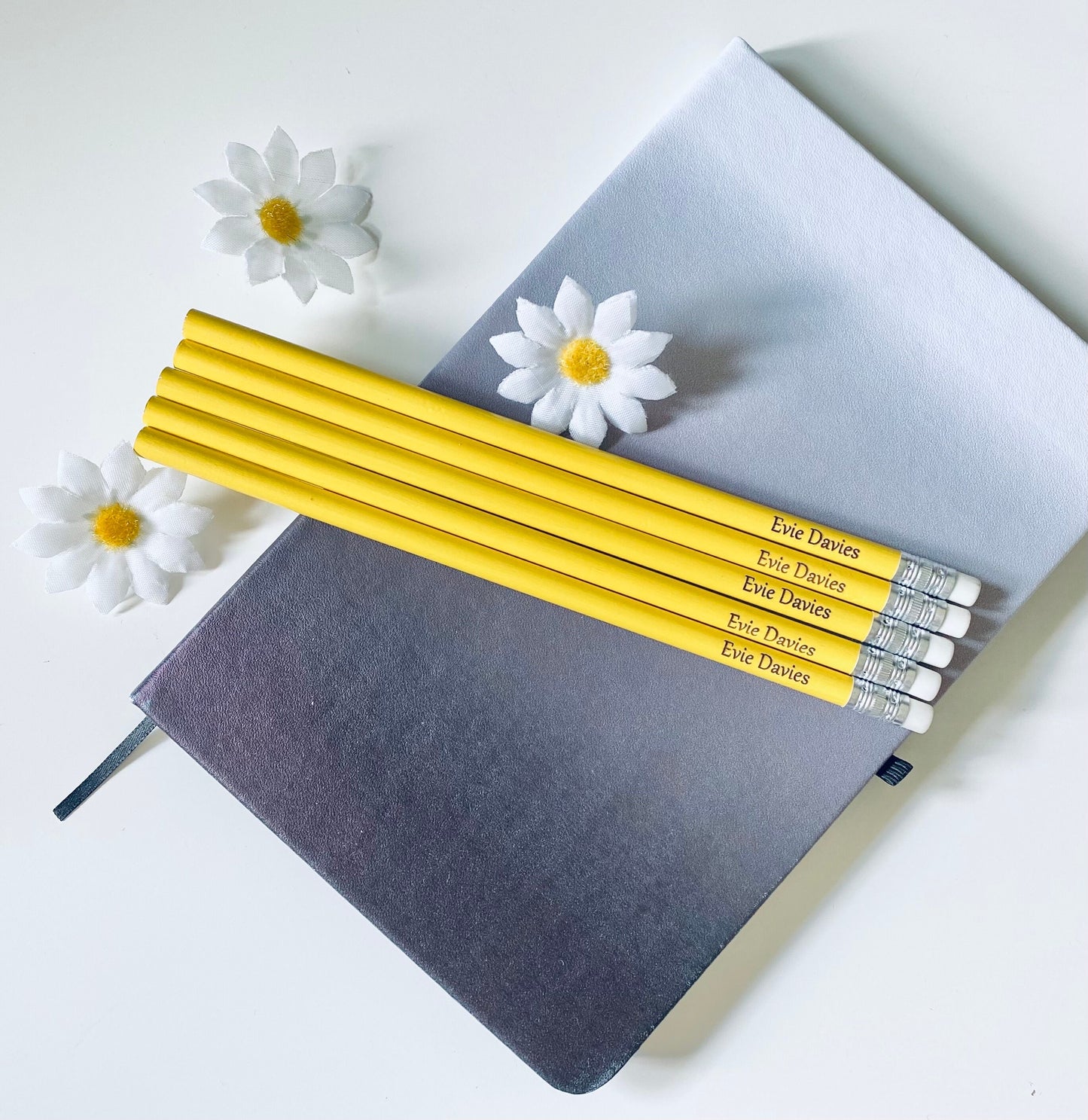 Personalised Yellow Pencils - Back To School Ideas - Laser Engraved