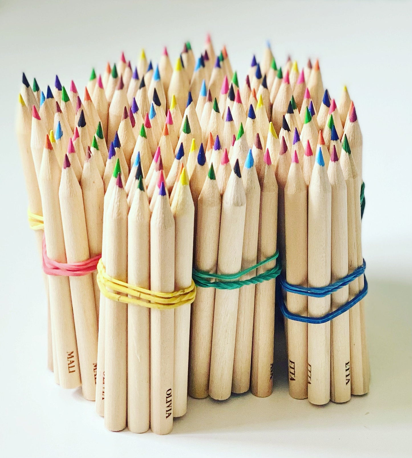 Personalised Small Coloured Pencils x 12