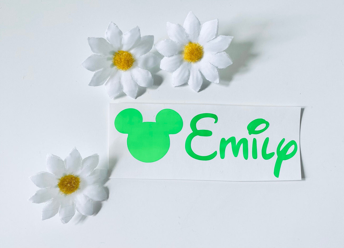 Personalised Mouse Head Vinyl Decal Stickers