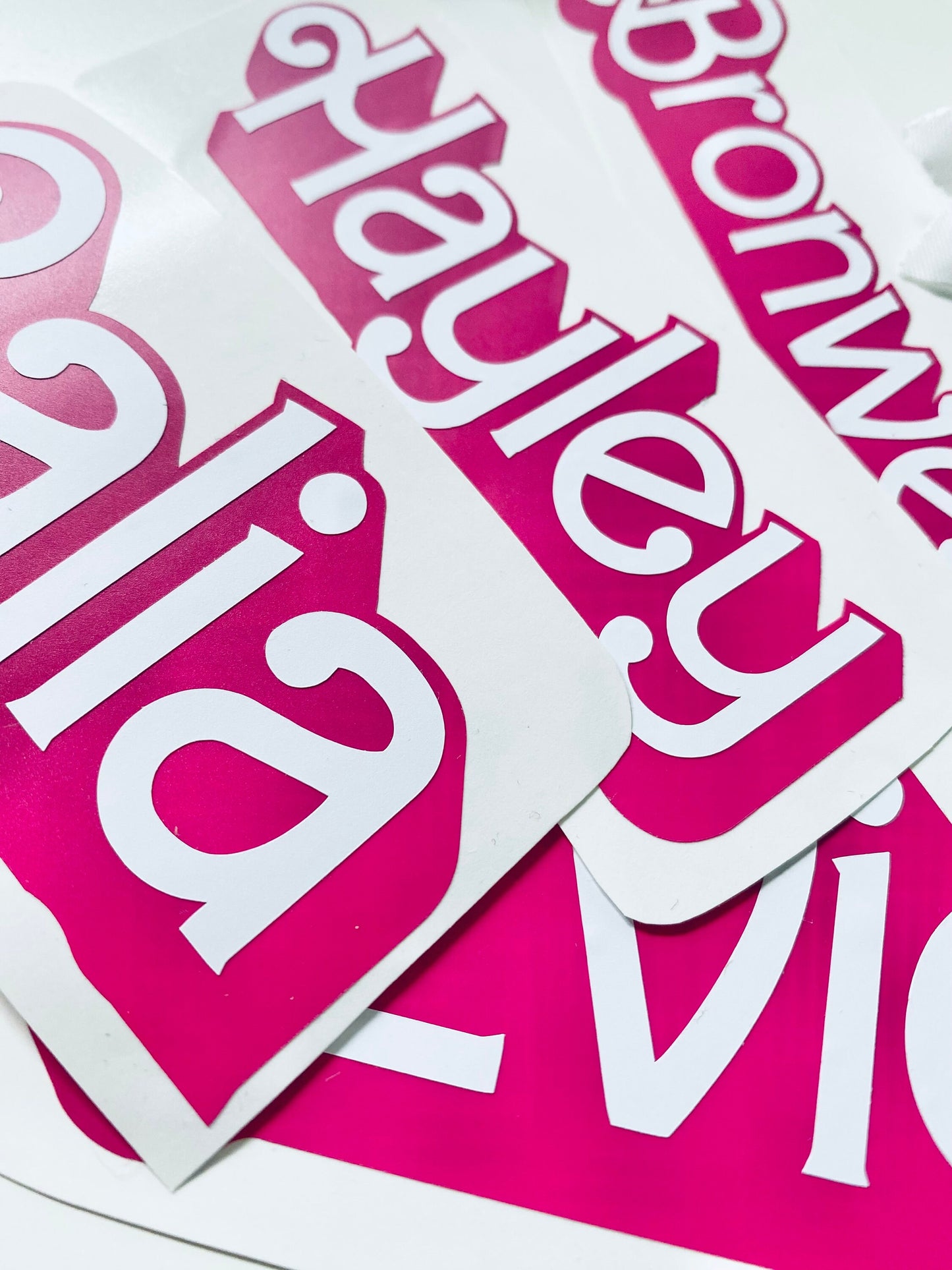 Personalised Barbie Inspired Vinyl Decal