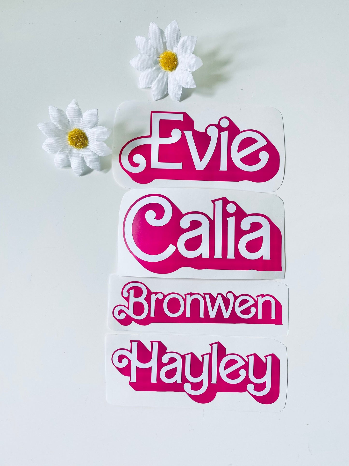 Personalised Barbie Inspired Vinyl Decal