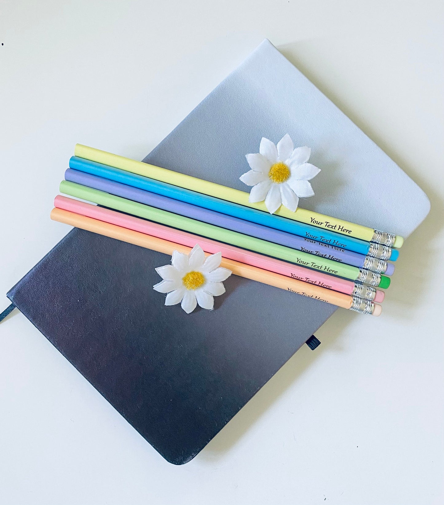 Personalised Pastel Colour Triangle Pencils - Laser Engraved