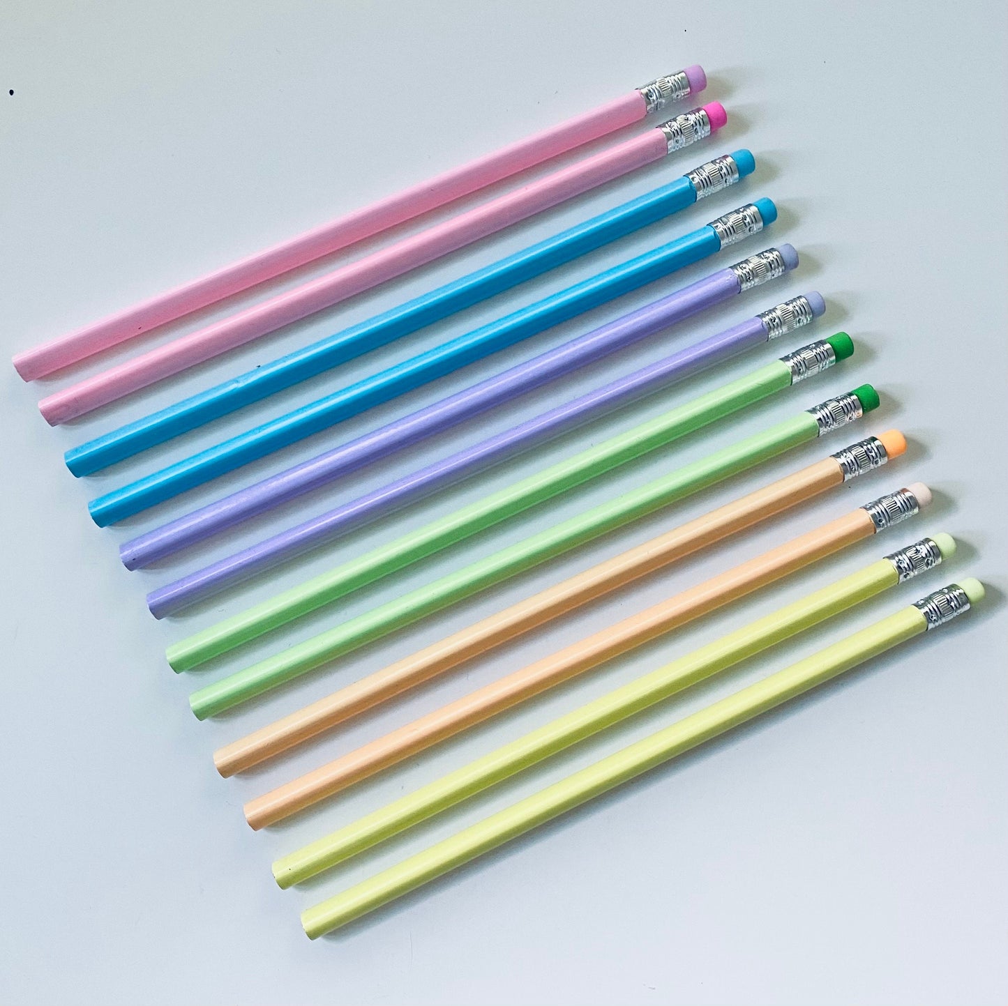 Personalised Pastel Colour Triangle Pencils - Laser Engraved