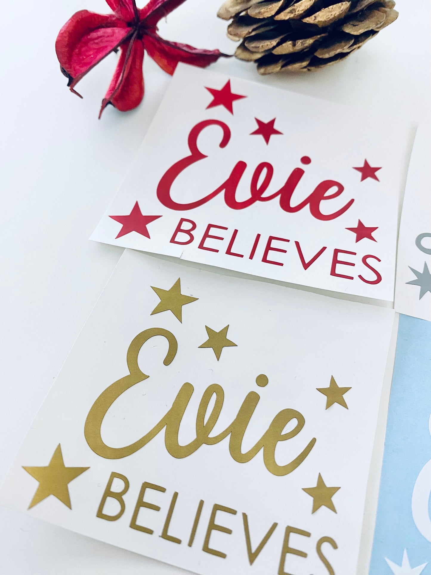 Personalised Believes - Christmas Vinyl Decal Sticker