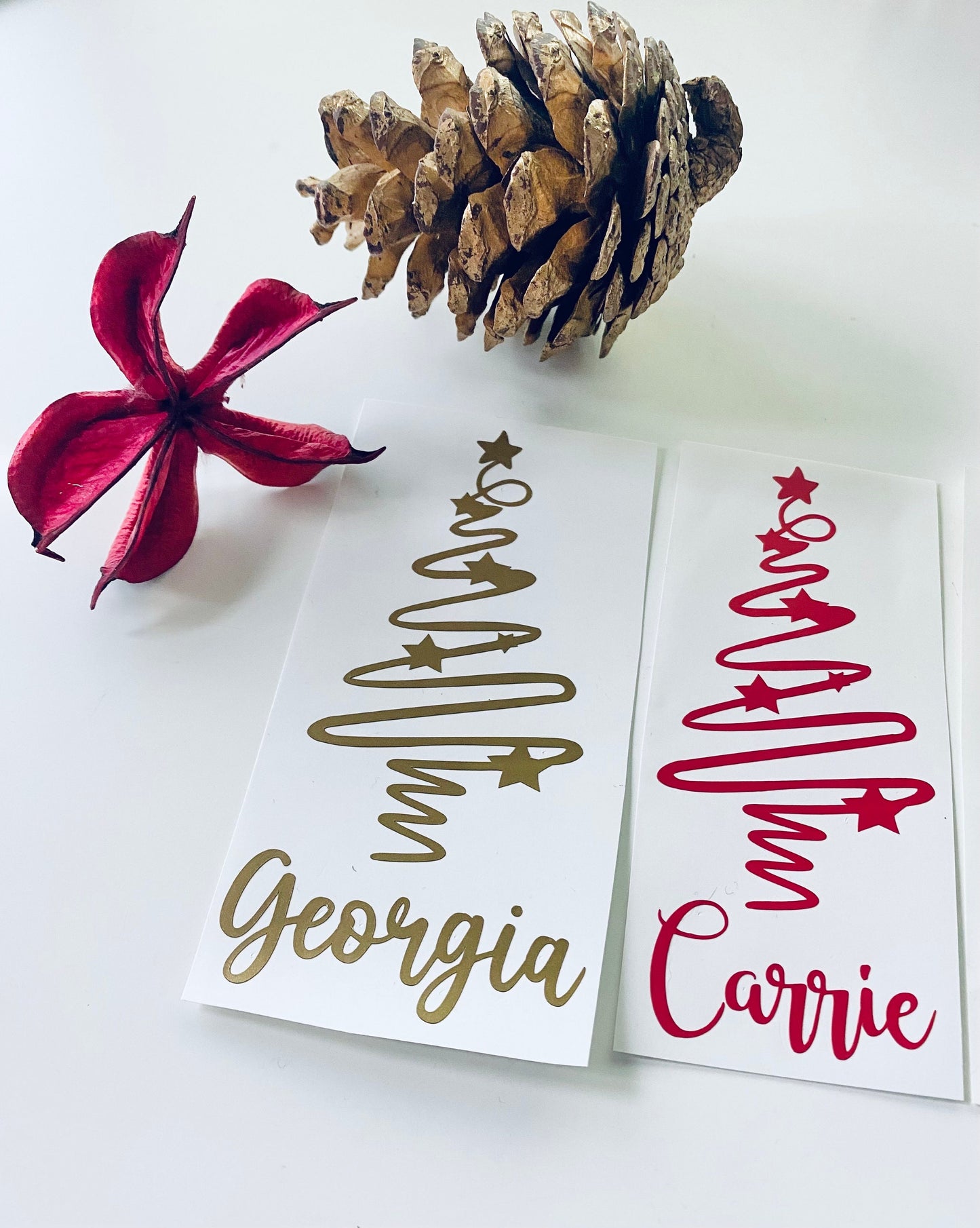 Personalised Christmas Tree Vinyl Decal