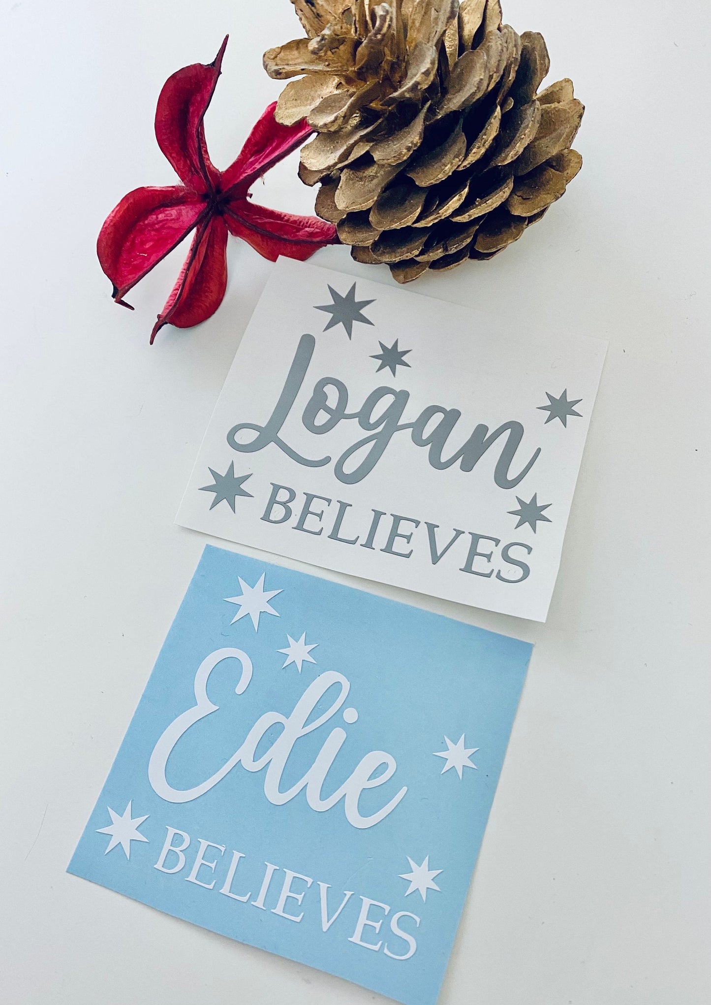 Personalised Believes - Christmas Vinyl Decal Sticker