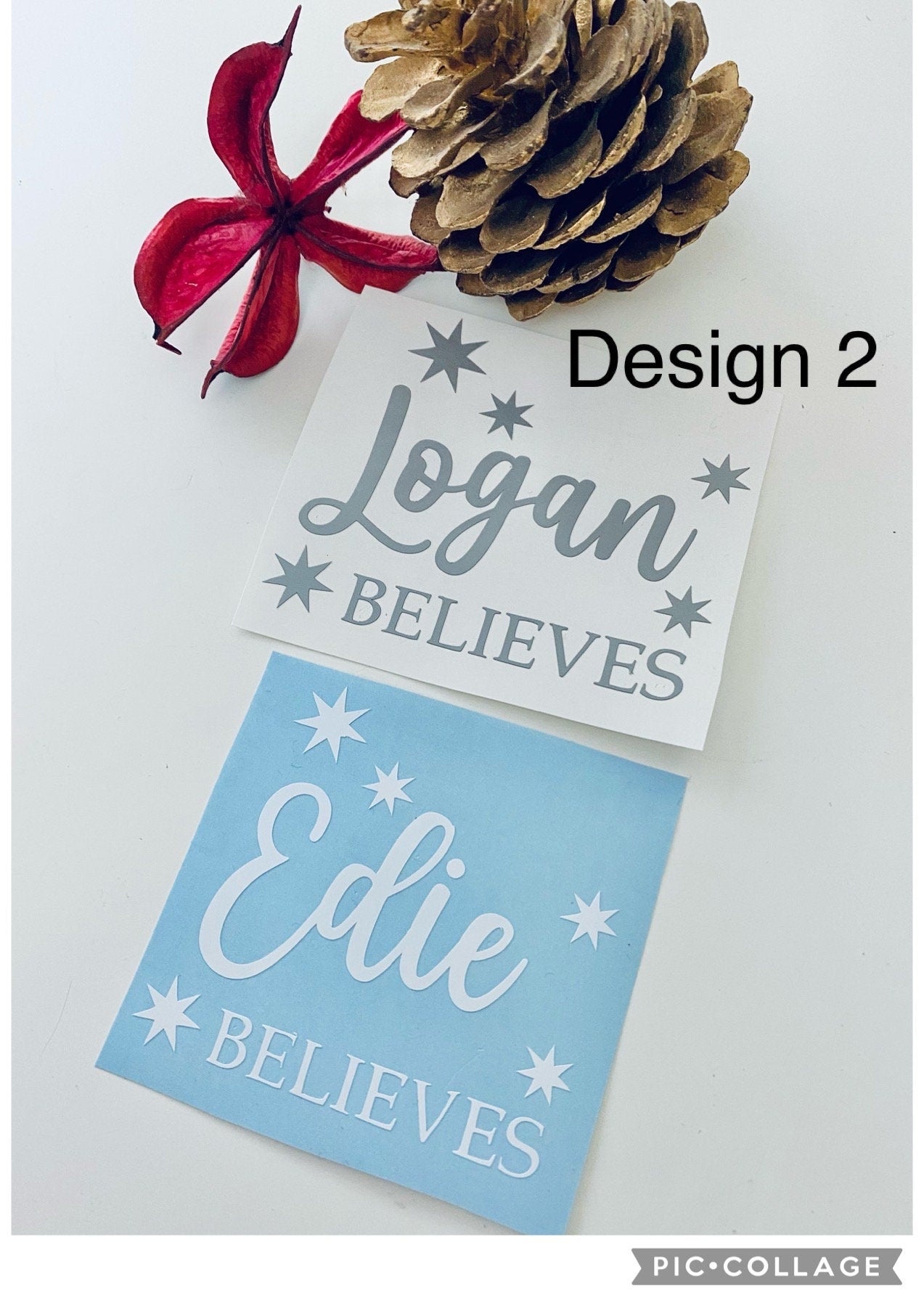 Personalised Believes - Christmas Vinyl Decal Sticker