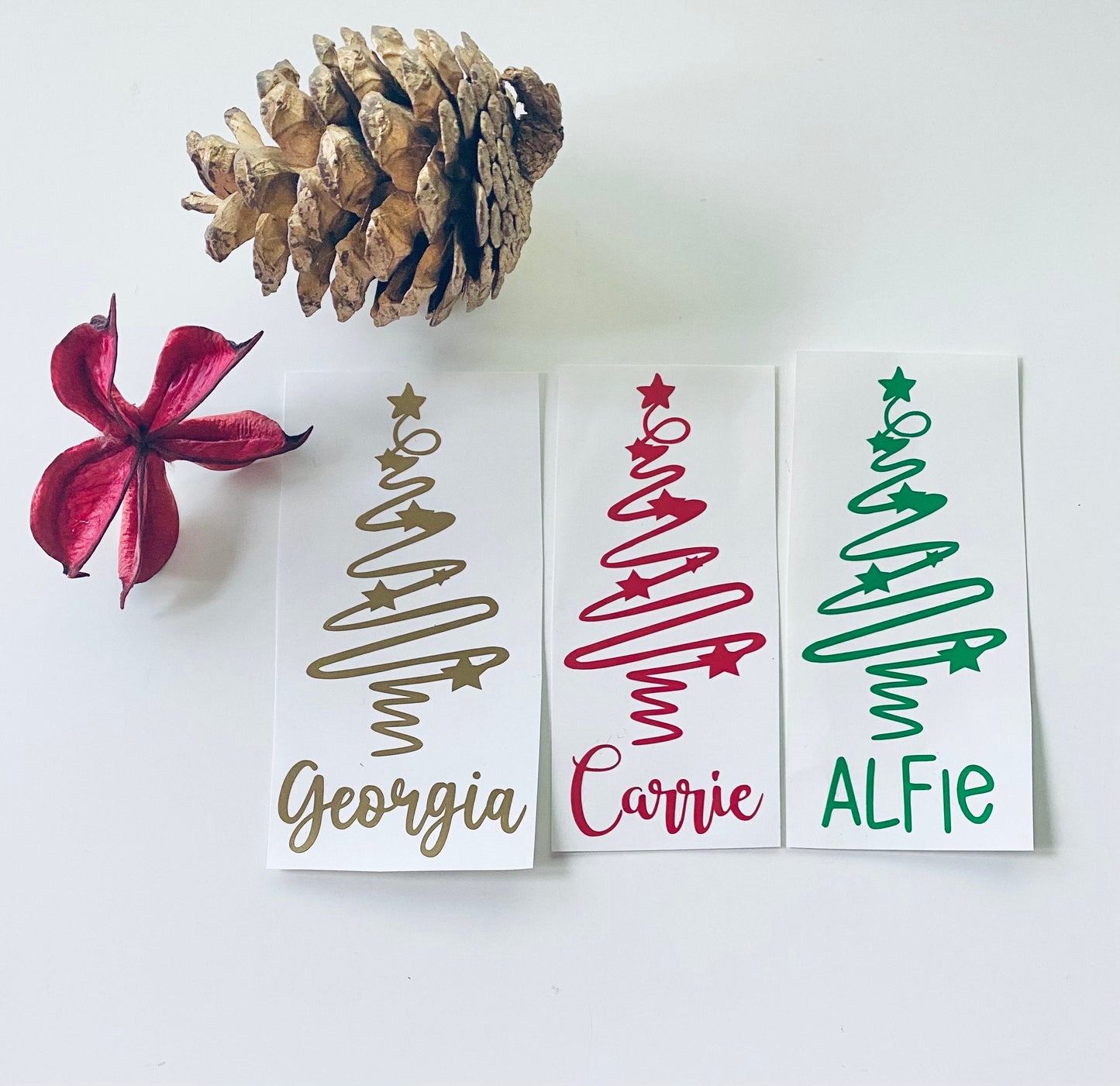 Personalised Christmas Tree Vinyl Decal