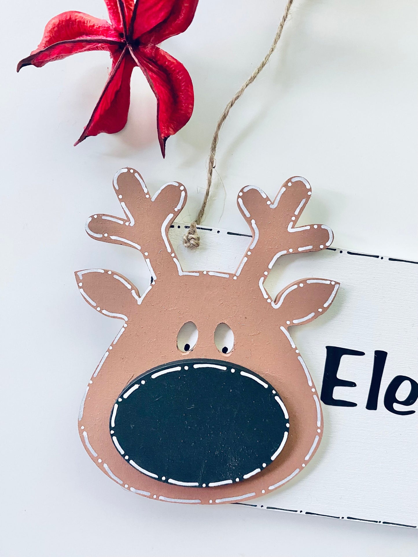 Personalised Wooden Christmas Countdown Plaque