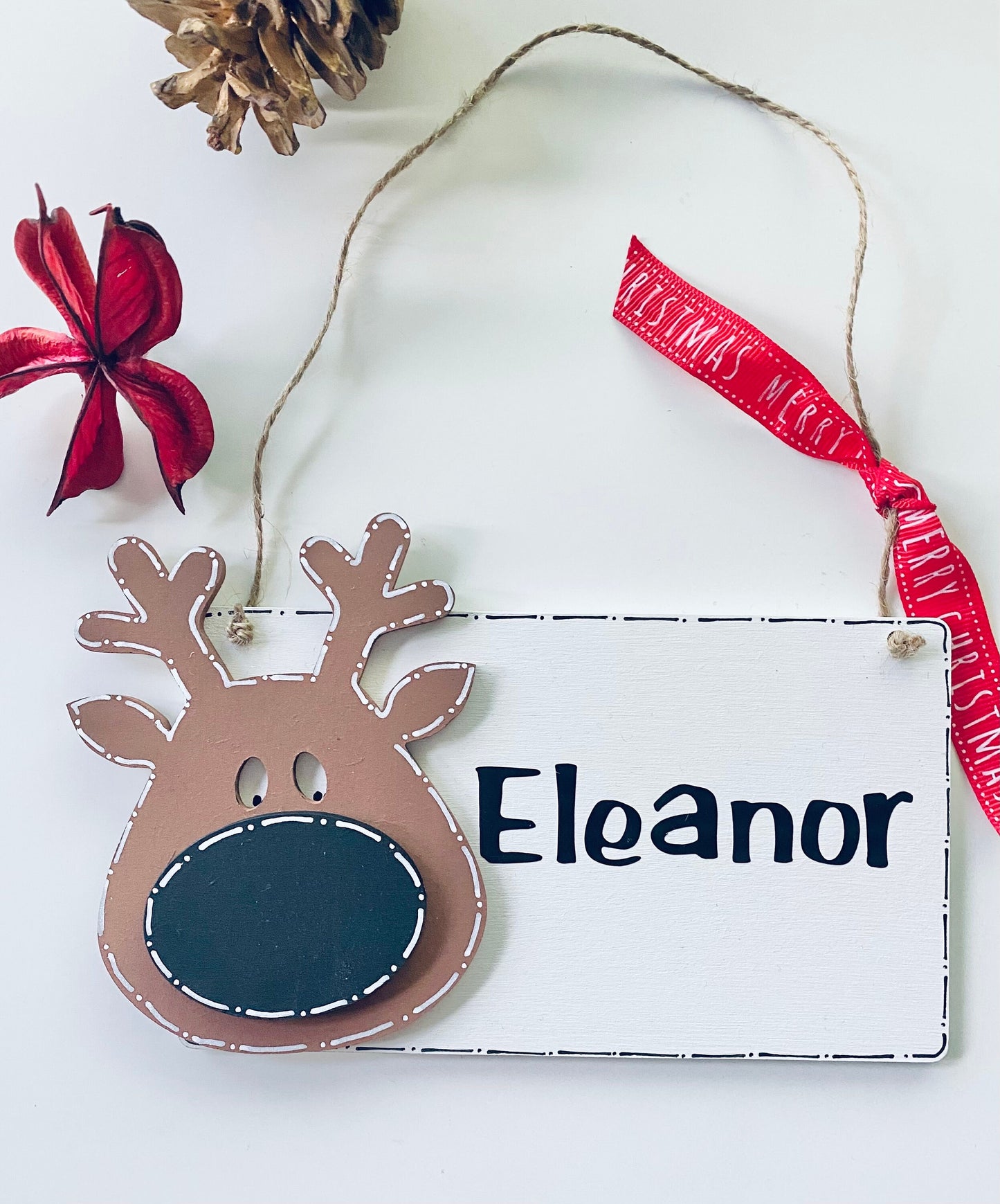 Personalised Wooden Christmas Countdown Plaque