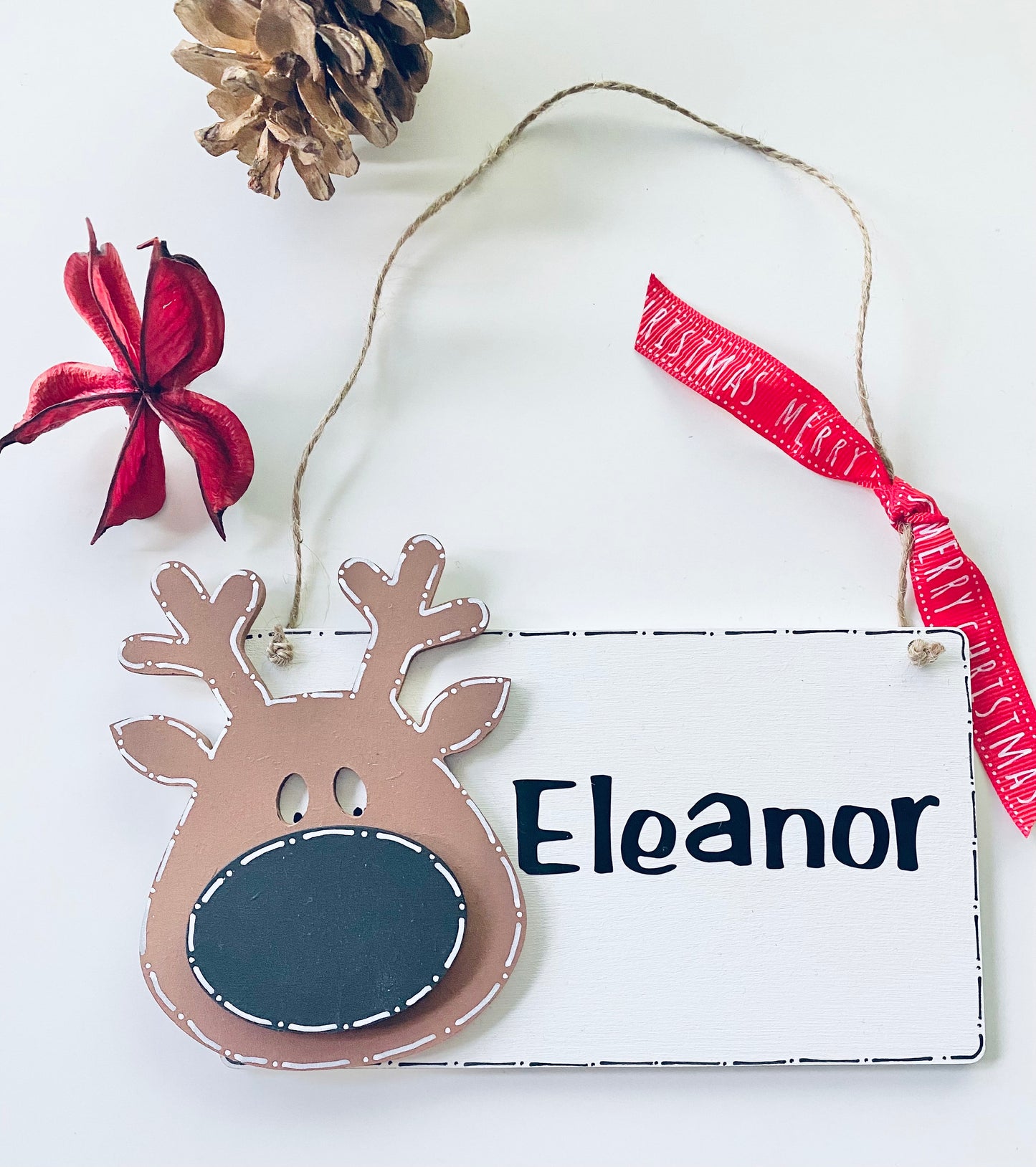 Personalised Wooden Christmas Countdown Plaque