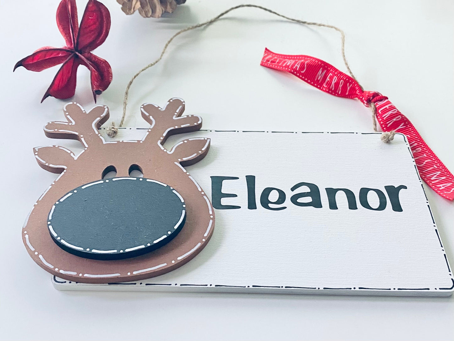 Personalised Wooden Christmas Countdown Plaque