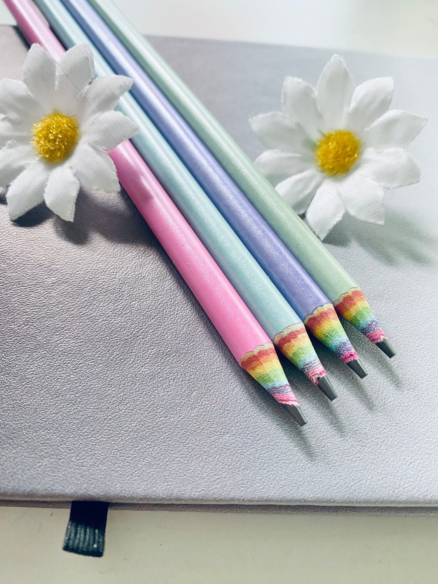 Personalised Rainbow Pencils - Back To School Ideas - Laser Engraved