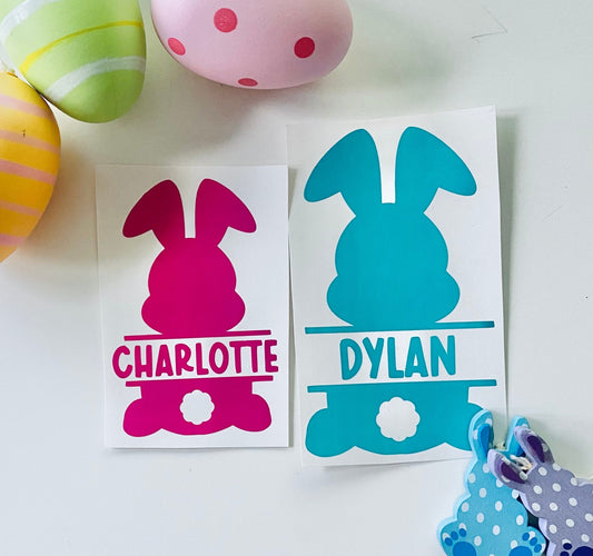 Personalised Easter Bunny Vinyl Decal Stickers