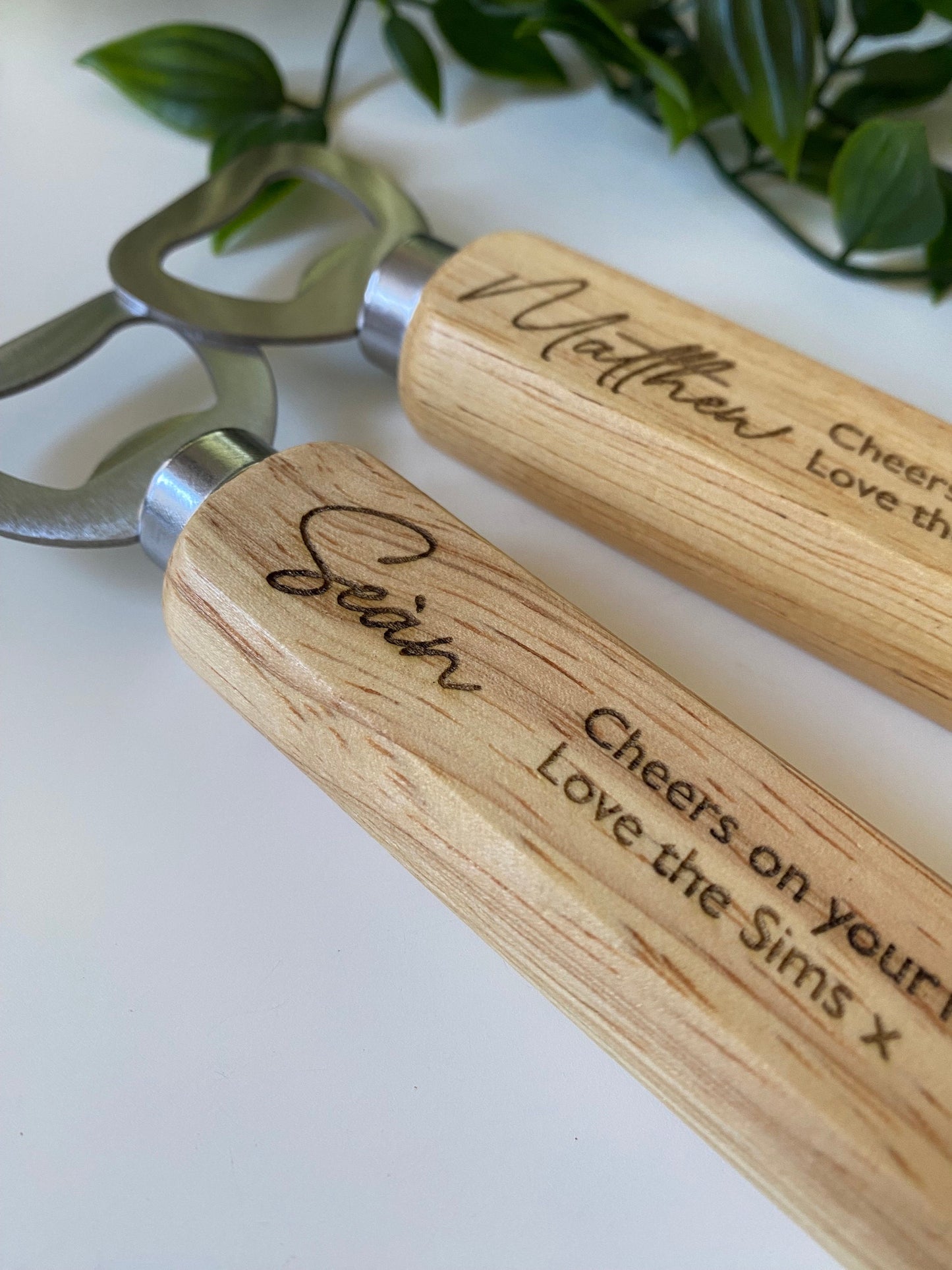 Personalised 18th Birthday Wooden Bottle Opener Your Text Here - Birthday Gifts Ideas - 21st Birthday -Laser Engraved